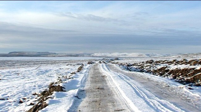 Vei til Nervei (Foto: NRK)