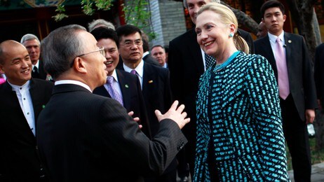 Hillary Clinton i Beijing (Foto: SHANNON STAPLETON/Reuters) Hillary Clinton i Beijing (Foto: SHANNON STAPLETON/Reuters)