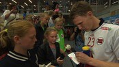 Paulsen: - Spesielt å spele på heimebane - Sondre Paulsen frå Arendal vedgår at det var spesielt å spele landskamp i Sør Amfi. 