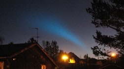 Lysfenomen på himmelen sett fra Nordreisa
