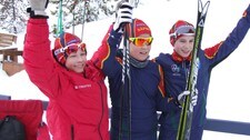Antaris Vannar, Jan Arthur Reinås og Ruben Forsberg med sølvet i boks. (Foto: Sander Andersen/NRK) Antaris Vannar, Jan Arthur Reinås og Ruben Forsberg med sølvet i boks. (Foto: Sander Andersen/NRK)