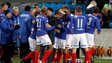 Vålerenga-spillere og Martin Andresen (Scanpix)