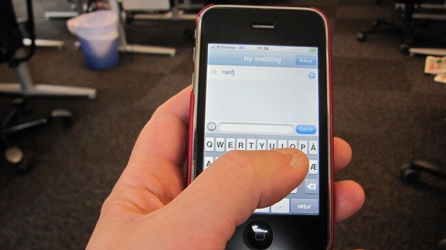 SMS (Foto: Dan Robert Larsen/NRK) SMS (Foto: Dan Robert Larsen/NRK)
