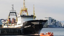 Kapitan Naumov russisk tråler oppbrakt i Bodø (Foto: Rune Breimo)