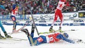 Full krasj i vekslingen - En litt klønete krasj i vekslingen hos Ukrainerne endte i en massevelt. 