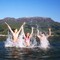Bading i Sandeidsfjorden en herlig sommerdag.