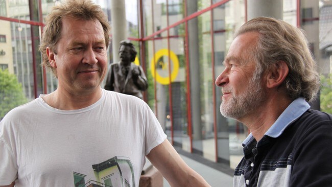 Nils Petter Molvær, Edvard Grieg og Erling Wicklund (Foto: Bård Skar/NRK) Nils Petter Molvær, Edvard Grieg og Erling Wicklund (Foto: Bård Skar/NRK)