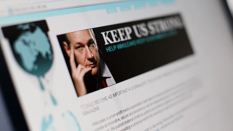 Wikileaks nettside 3. desember 2010 (Foto: THOMAS COEX/Afp) Wikileaks nettside 3. desember 2010 (Foto: THOMAS COEX/Afp)