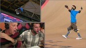 Legenden Tony Hawk tror knapt det han ser - Mitchie Brusco satte den første 1080 man noen gang har sett i konkurranse og den tredje i historien. Og han gjorde det i første forsøk. Det hele skjedde under X Games Big Air i Barcelona lørdag. Kommentator og skateboard-legende Tony Hawk kan nesten ikke tro det han ser fra 16 år gamle Brusco.