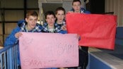 Trenton Newdorf (15), Nathan Pickett (15), Justin Loroff (15) og Drayton Brennan (15) elsker Sápmi.