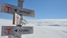 Skilt ved Slettningsbu