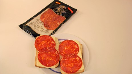 Chorizo-pølse (Foto: Philip Hofgaard/NRK) Chorizo-pølse (Foto: Philip Hofgaard/NRK)
