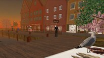 Bjarte Johannesen foran Bryggen i Bergen (NRK)