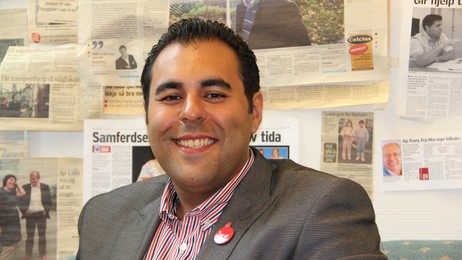 Masud Gharahkhani (Foto: Ingvild-Anita Velde/NRK) Masud Gharahkhani (Foto: Ingvild-Anita Velde/NRK)