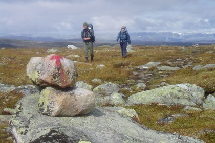 Vandring på Hardangervidda .