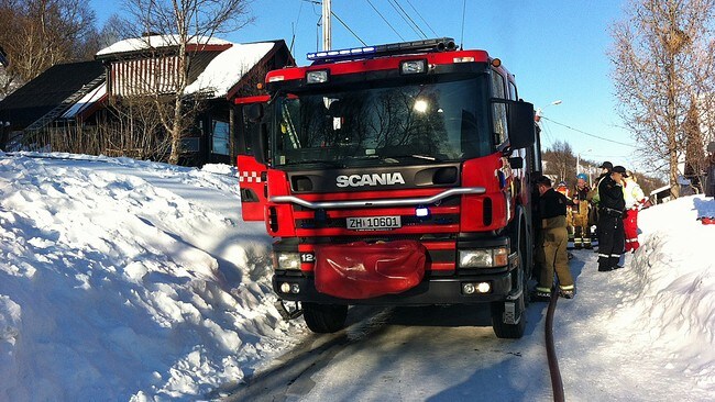 Husbrann (Foto: Dan Henrik Klausen/NRK) Husbrann (Foto: Dan Henrik Klausen/NRK)