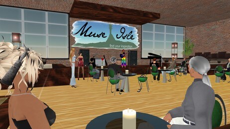Åpen scene i Second Life (Foto: Copyright 2007, Linden Research, Inc. All Rights Reserved.) Åpen scene i Second Life (Foto: Copyright 2007, Linden Research, Inc. All Rights Reserved.)