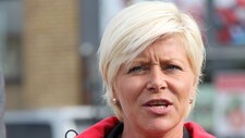 Frp-leder Siv Jensen (Foto: Liv Inger Somby/NRK)