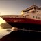 Hurtigruteskipet MS Nordnorge på vei fra Ørnes til Bodø.
