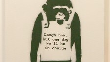 Bilde av streetartkunstner Banksy (Foto: -/AFP) Bilde av streetartkunstner Banksy (Foto: -/AFP)