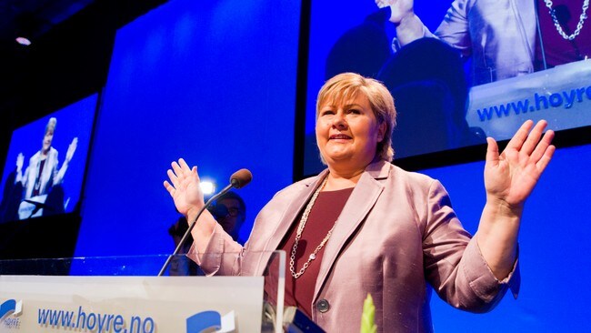 Erna Solberg (Foto: Roald, Berit/Scanpix) Erna Solberg (Foto: Roald, Berit/Scanpix)