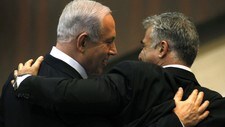 Benjamin Netanyahu og Yair Lapid (Foto: GALI TIBBON/Afp) Benjamin Netanyahu og Yair Lapid (Foto: GALI TIBBON/Afp)