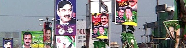Valgplakater i Pakistan (NRK) Valgplakater i Pakistan (NRK)