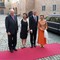 HM kong Harald og HM dronning Sonja avbildes med Jens Stoltenberg og Ingrid Schulerud.