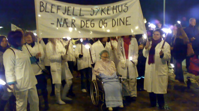 Sykehusaksjon Blefjell (Foto: Børre Karterudseter/NRK) Sykehusaksjon Blefjell (Foto: Børre Karterudseter/NRK)
