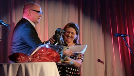Mari Boine og Bentein Baardson. (Foto: Siv Eli Vuolab/NRK) Mari Boine og Bentein Baardson. (Foto: Siv Eli Vuolab/NRK)