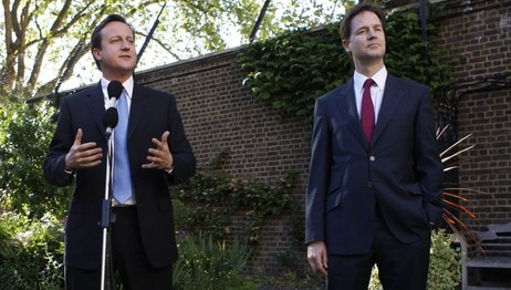 David Cameron og Nick Clegg (Foto: ANDREW WINNING/Afp) David Cameron og Nick Clegg (Foto: ANDREW WINNING/Afp)