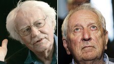 Robert Bly og Tomas Tranströmer (Foto: Ap/Jim Mone og Afp/Jonathan Nackstrand)