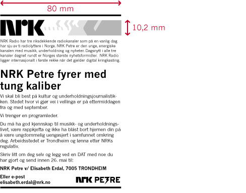 3.11.2 Stillingsannonser 3.11.2 Stillingsannonser