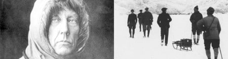 Roald Amundsen på vei mot Sydpolen (Scanpix)