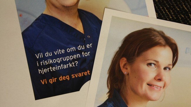 Unilabs brosjyrer (Foto: Rune Christoffer Holm/NRK)