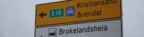 Brokelandsheia skilt (Foto: Svein Sundsdal/NRK)