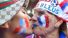 Franske supportere (Foto: VALERY HACHE/AFP) Franske supportere (Foto: VALERY HACHE/AFP)
