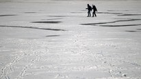 AUSTRIA/ People skate on frozen Alte Donau in Vienna (Foto: LISI NIESNER/Reuters)