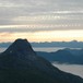 Utsikt mot Lofoten sine tinderekker fra Stetind