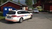 Politi og ambulanse Mysen mottak