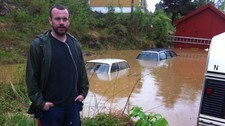 Flom i Stange (Foto: Ola Bjørlo Strande/NRK)