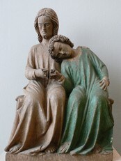 Johannes ved Jesu bryst (Foto: Bayerisches Nationalmuseum München) Johannes ved Jesu bryst (Foto: Bayerisches Nationalmuseum München)
