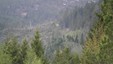 Traktorveien sees her øverst i Andersbakken. Bildet tatt fra Gammelskolen.
