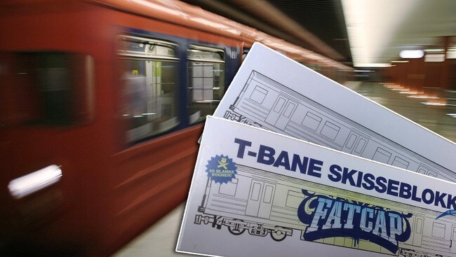 T-bane skisseblokk (Foto: Scanpix/NRK)