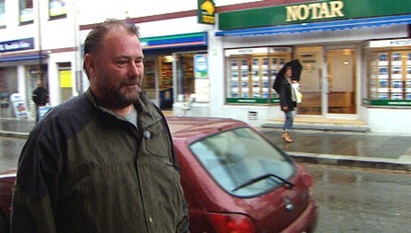 Flora Demokratiske Solidaritet sin førstekandidat, Knut Andor Nesse. (Foto: Cosmin Cosma/NRK)