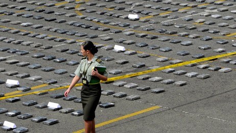 Gigantbeslag av kokain i Medellin (Foto: Luis Benavides/AP) Gigantbeslag av kokain i Medellin (Foto: Luis Benavides/AP)