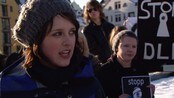 Ungdomsdemonstrasjon mot datalagring - Ungdom i Møre og Romsdal demonstrerte i ettermiddag mot datalagringsdirektivet.