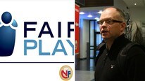 Myklebust og fair play (Foto: Skjermdump/Arve Uglum/NRK)
