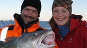 Terje Skonseng Naudeer  og Ingrid L Olderbakk  (Foto: NRK)