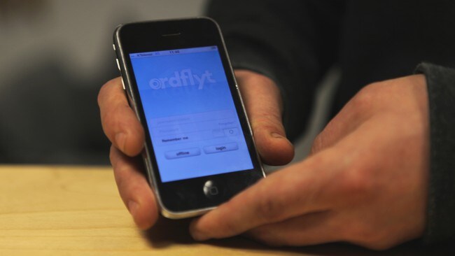 Ordflyt på app, testversjon (Foto: Ana Leticia Sigvartsen/NRK)